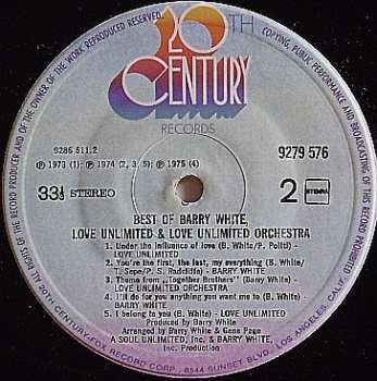 LP Love Unlimited Orchestra: Best Of Barry White, Love Unlimited / Love Unlimited Orchestra