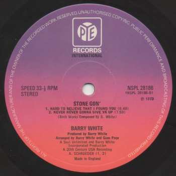 LP Barry White: Stone Gon'