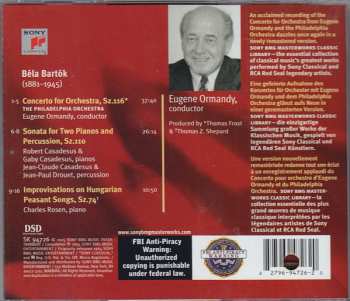 CD Béla Bartók: Concerto For Orchestra / Sonata For Two Pianos And Percussion