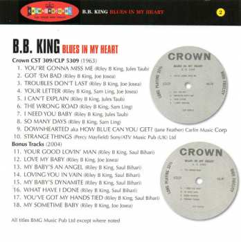 CD B.B. King: Blues In My Heart