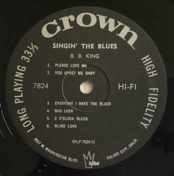 LP B.B. King: Singin' The Blues LTD