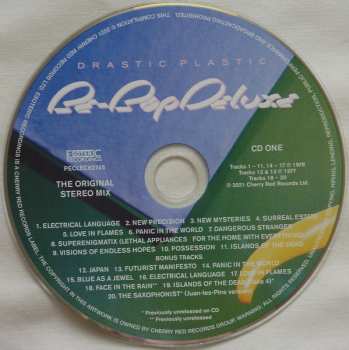 4CD/2DVD/Coffret Be Bop Deluxe: Drastic Plastic LTD | DLX
