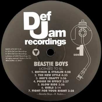LP Beastie Boys: Licensed To Ill
