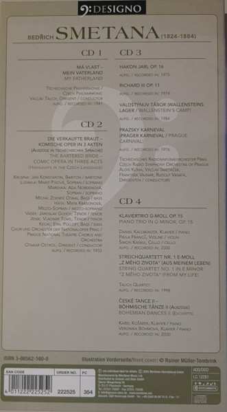 4CD/Coffret Bedřich Smetana: Bedřich Smetana