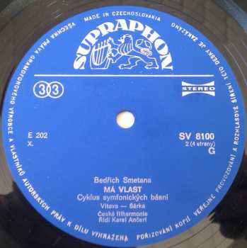 2LP/Coffret Bedřich Smetana: Má Vlast (My Country) (2xLP - 76/2)
