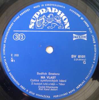 2LP/Coffret Bedřich Smetana: Má Vlast (My Country) (2xLP - 76/2)