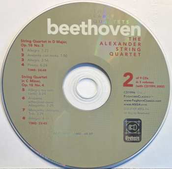9CD/Coffret Ludwig van Beethoven: The Complete String Quartets