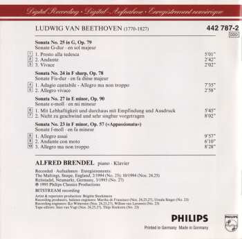 CD Ludwig van Beethoven: Piano Sonatas = Klaviersonaten Op. 57 «Appassionata», Op. 78, 79 And 90