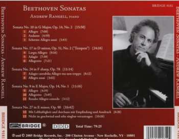 CD Ludwig van Beethoven: Piano Sonatas Nos. 10, 17, 24, 9 & 27