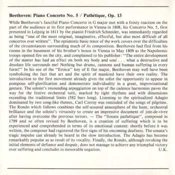 CD Ludwig van Beethoven: Klavierkonzert Nr. 5 »Emperor« | Klaviersonate Nr. 8 »Pathetique«