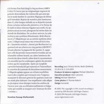 CD Ludwig van Beethoven: String Quartets Op. 95 & 59/1