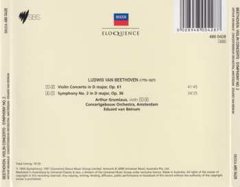 CD Ludwig van Beethoven: Violin Concerto / Symphony No. 2