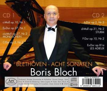 2CD Ludwig van Beethoven: Acht Sonaten
