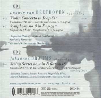 2CD Ludwig van Beethoven: Violin Concerto; Symphony No. 8; String Sextet No. 1