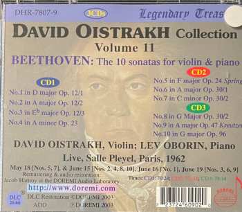 3CD/Coffret Ludwig van Beethoven: Collection Vol.11 :The 10 Sonatas For Violin And Piano . Live Performances Paris, 1962