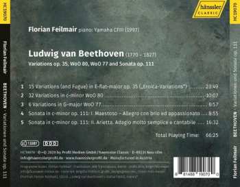 CD Ludwig van Beethoven: Variations Op. 35, WoO 9-, WoO 77 And Sonata Op. 111