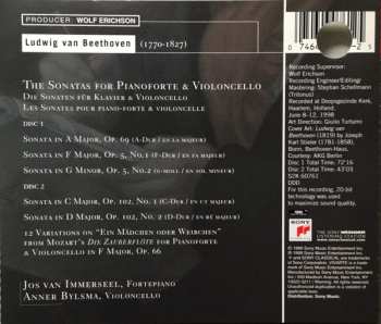 2CD Ludwig van Beethoven: Complete Sonatas For Pianoforte & Violoncello