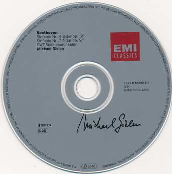 CD Ludwig van Beethoven: Symphonien Nr. 4 & 7