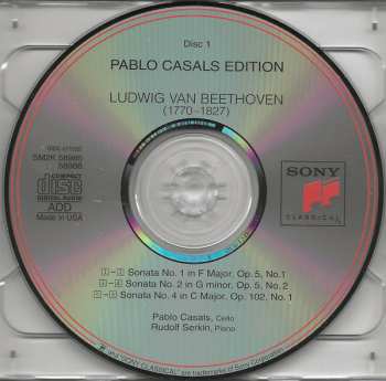 2CD Ludwig van Beethoven: The Complete Cello Sonatas, Variations On Themes From Mozart's "Die Zauberflöte"