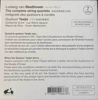 7CD/Coffret Ludwig van Beethoven: The Complete String Quartets