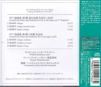 CD Ludwig van Beethoven: Piano Concerto No.5 "Emperor" / Piano Concerto No.4