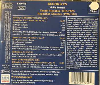 CD Ludwig van Beethoven: Violin Sonatas No.7 , No.9 "Kreutzer" 