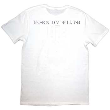 Marchandises Behemoth: Behemoth Unisex T-shirt: The Shit Ov God Sepia Parchment (white) (back Print) (small) S