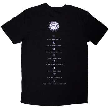 Marchandises Behemoth: Behemoth Unisex T-shirt: The Shit Ov God Vertical Logo Cover (black) (back Print) (small) S