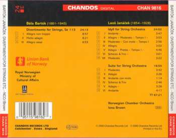 CD Béla Bartók: Divertimento • Idyll • Suite For String Orchestra
