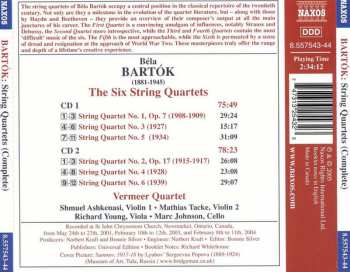 2CD Béla Bartók: String Quartets (Complete)