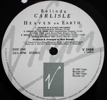 LP Belinda Carlisle: Heaven On Earth
