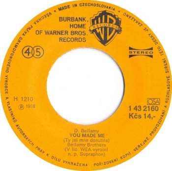 SP Bellamy Brothers: Memorabilia (Pamětihodnosti) / You Made Me (Ty Jsi Mne Donutila)