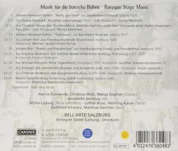 CD Bell'Arte Salzburg: Musik Für Die Barocke Bühne · Baroque Stage Music 