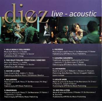 CD/DVD Belle Perez: Diez - Live-Acoustic