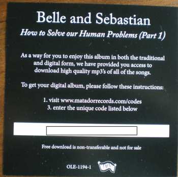 3LP/Coffret Belle & Sebastian: How To Solve Our Human Problems LTD