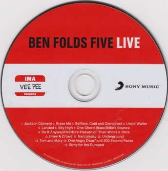 CD Ben Folds Five: Ben Folds Five Live