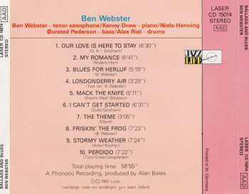 CD Ben Webster: Ballads And Blues