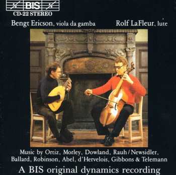 CD Bengt Ericson: Music For Viola Da Gamba And Lute