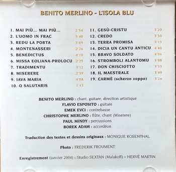 CD Benito Merlino: L'Isola Blu