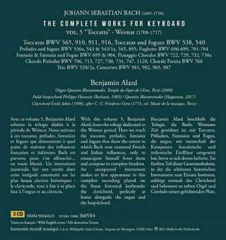 3CD/Coffret Johann Sebastian Bach: The Complete Works For Keyboard 5: "Weimar 1708-1717" - Toccatas & Fugues