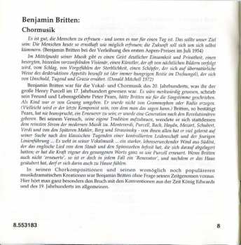 CD Benjamin Britten: A Ceremony Of Carols / Friday Afternoons · Three Two-part Songs