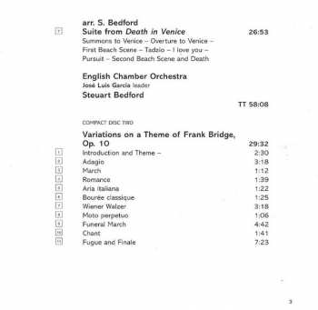 2CD Benjamin Britten: Four Sea Interludes / Passacaglia / Young Apollo / Lachrymae / Simple Symphony / Suite From 'Death In Venice' / Variations On A Theme By Frank Bridge