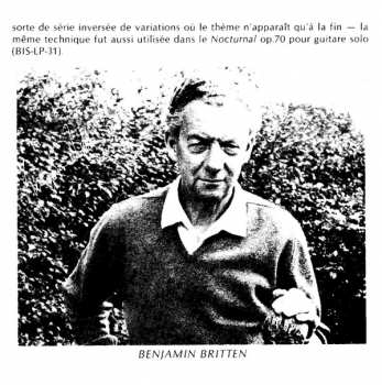 CD Benjamin Britten: Variations On A Theme Of Frank Bridge / Les Illuminations / Lachrymae