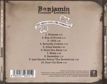 CD Benjamin Francis Leftwich: Last Smoke Before The Snowstorm