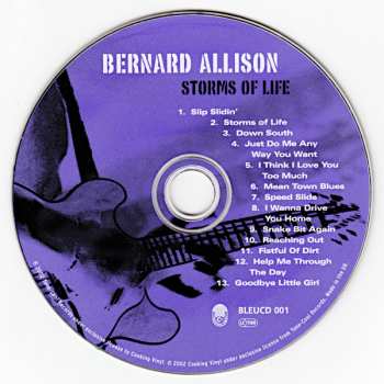 CD Bernard Allison: Storms Of Life