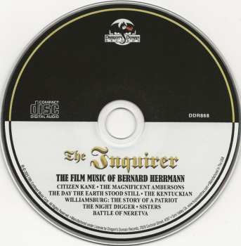 CD Bernard Herrmann: The Inquirer: The Film Music of Bernard Herrmann