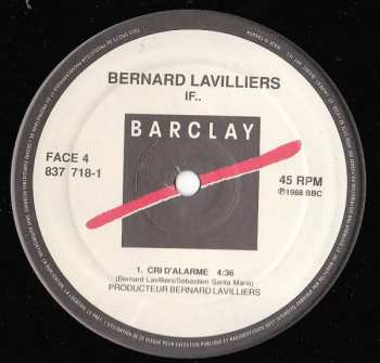 2LP Bernard Lavilliers: If