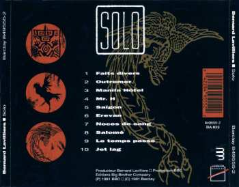 CD Bernard Lavilliers: Solo