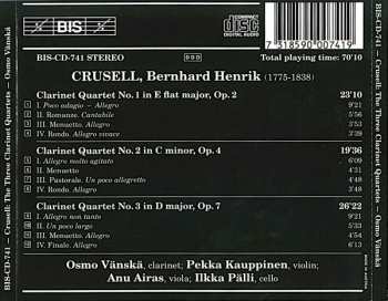 CD Bernhard Henrik Crusell: The Three Clarinet Quartets