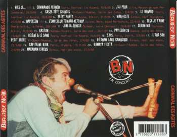 CD Bérurier Noir: Carnaval Des Agités 